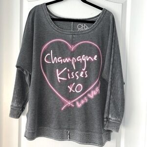 Chaser Champagne Kisses Sweatshirt